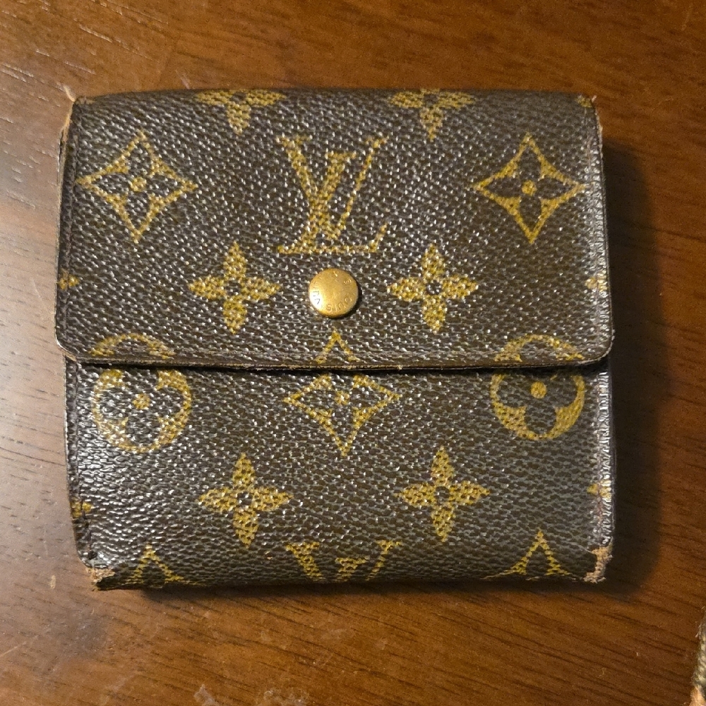 Louis Vuitton Brown and Gold Monogram Wallet - Picture 9 of 9